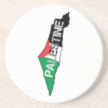 Bandera Palestina Libre en el mapa de Palestina