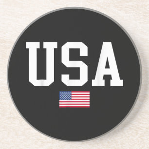Posavasos Bandera Patriótica Americana Para Hombres Mujeres 