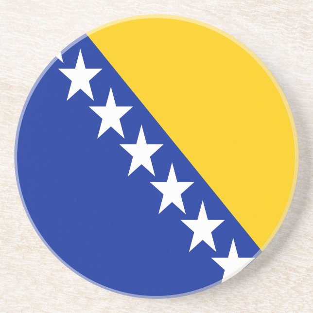 Posavasos Bandera patriótica de Bosnia y Herzegovina (Frente)
