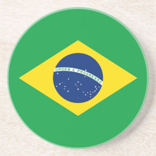 Posavasos Bandera patriótica de Brasil