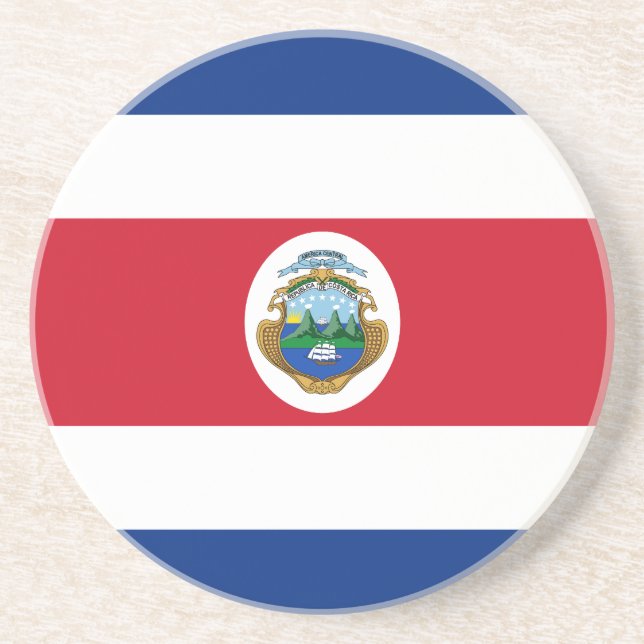 Posavasos Bandera Patriótica de Costa Rica (Frente)