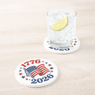 Posavasos Bandera Patriótica de Independencia Americana 250
