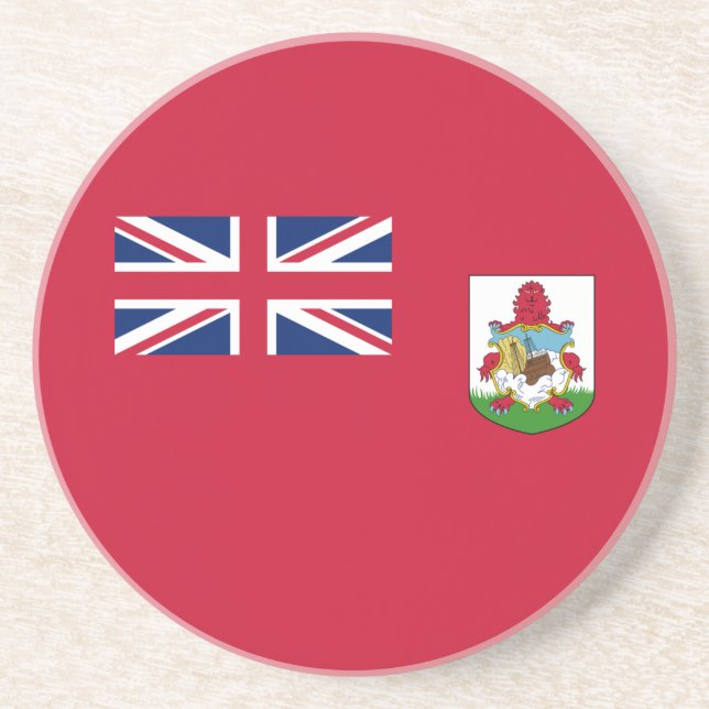 Posavasos Bandera patriótica de las Bermudas (Frente)