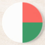 Posavasos Bandera patriótica de Madagascar<br><div class="desc">Bandera patriótica de Madagascar.</div>