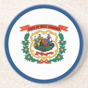 Posavasos Bandera Patriótica del Estado de Virginia Occident