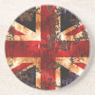 Posavasos Bandera Patriótica del Reino Unido Oxidada