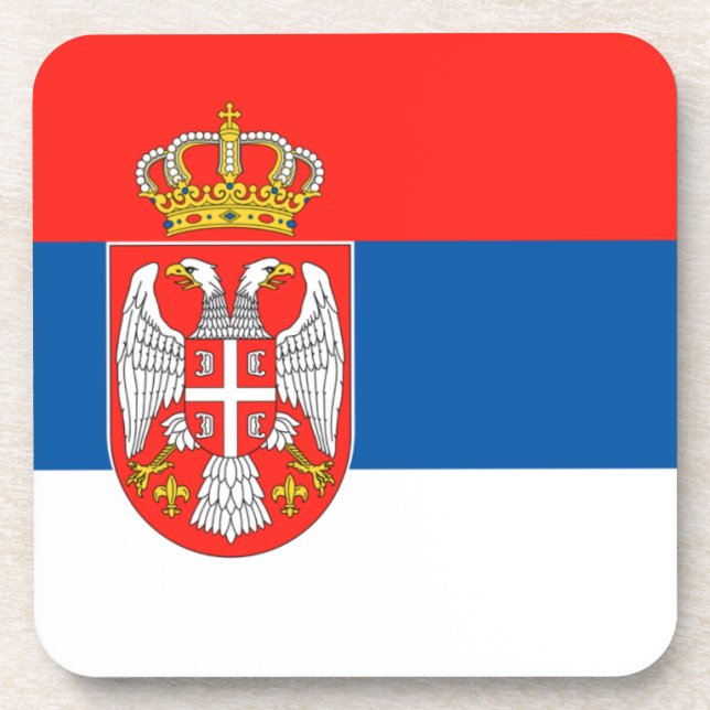 Posavasos Bandera serbia (Frente)