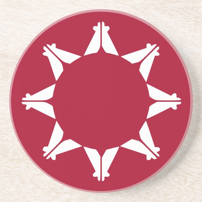 Posavasos Bandera sioux de Oglala Lakota (Frente)