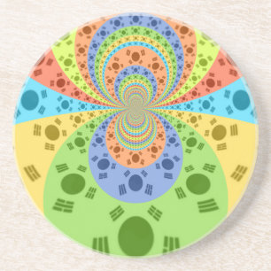 Posavasos Bandera surcoreana inspira arte abstracto