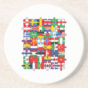 Posavasos Banderas de los países de la bandera internacional