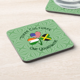 Posavasos Banderas irlandesas jamaiquinas americanas destroz