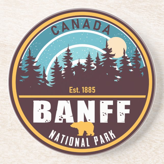 Posavasos Banff NP Canadá Montañas Rocosas Souvenirs de époc (Frente)