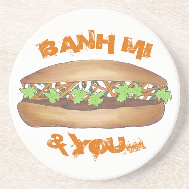 Posavasos Banh Mi & You Pork Sandwich Comida Vietnamita (Frente)
