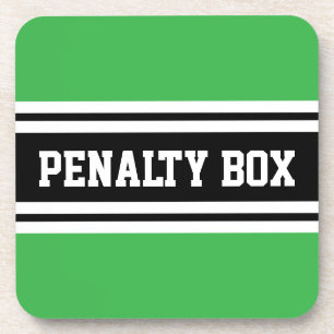 Posavasos BANQUILLO DE PENALTY Diversión Negro Blanco Rayas 