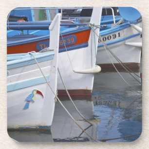 Posavasos Barcas de pesca típicas de Provenza pintadas en 2