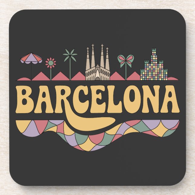 Posavasos Barcelona España Europa (Frente)