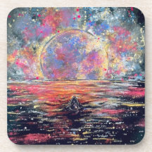 Barco a la luna llena de color - Montaña de plásti