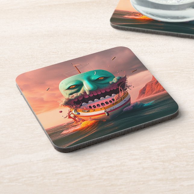 Posavasos Barco asustado (Lado Izquierdo)