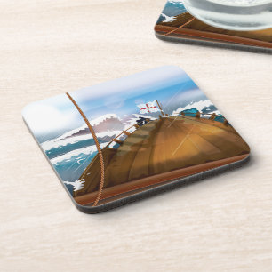 Posavasos Barco de navegación de Tormenta Oceánica