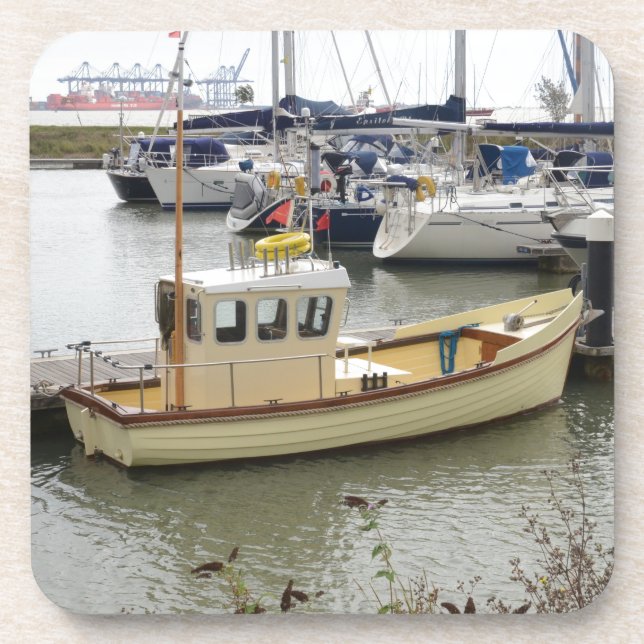 Posavasos Barco Moderno de Estilo Tradicional (Frente)