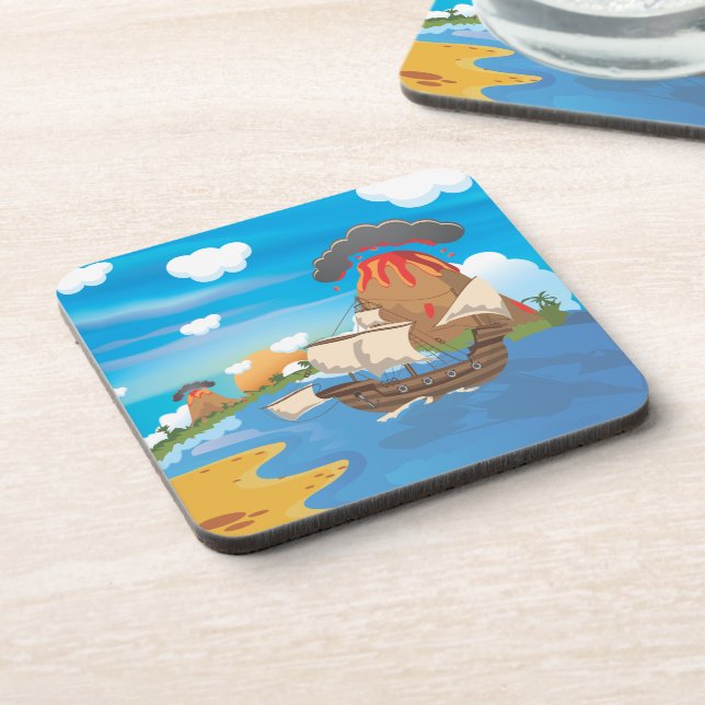 Posavasos Barco pirata (Lado Izquierdo)