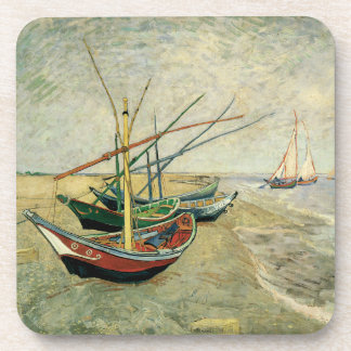 Posavasos Barcos en la playa de Saintes-Maries