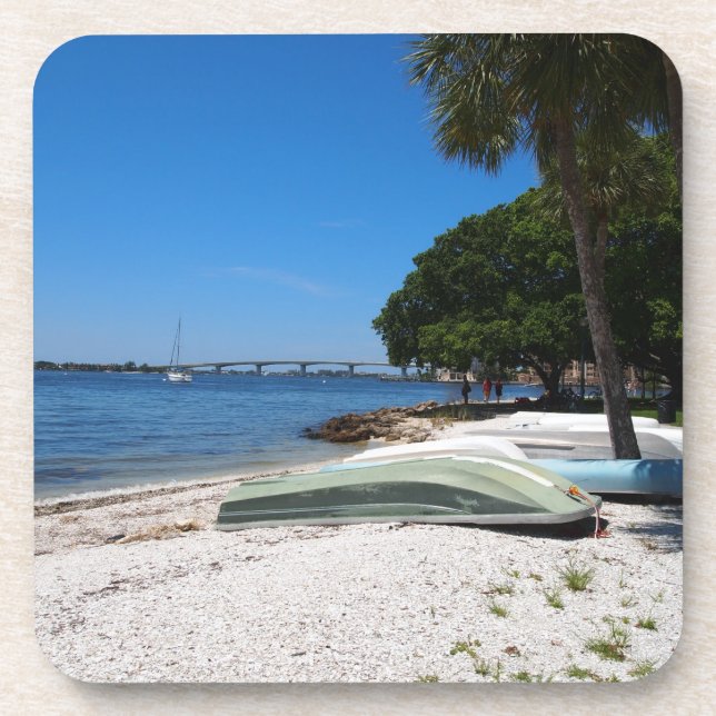 Posavasos Barcos En Sarasota, Florida (Frente)