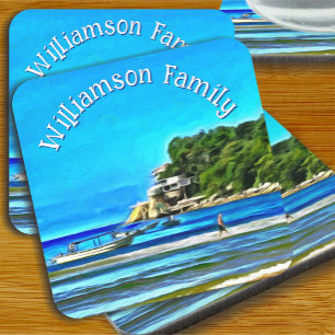 Posavasos Barcos pesqueros de Mismaloya 0346