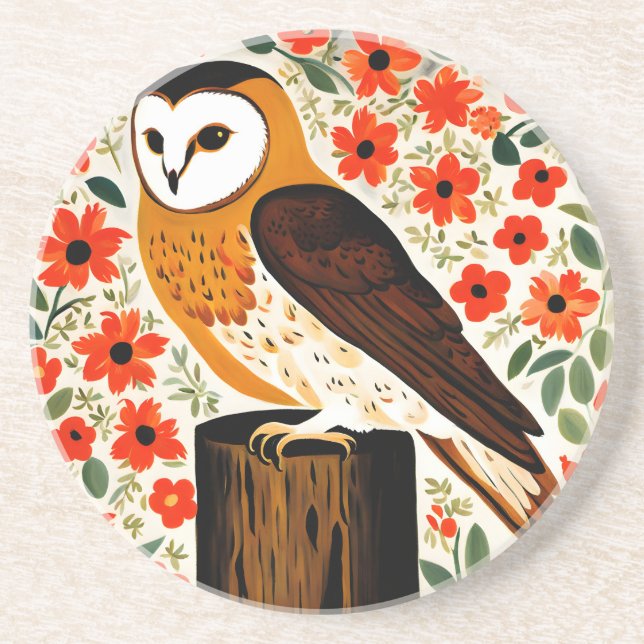 Posavasos Barn Owl (Frente)