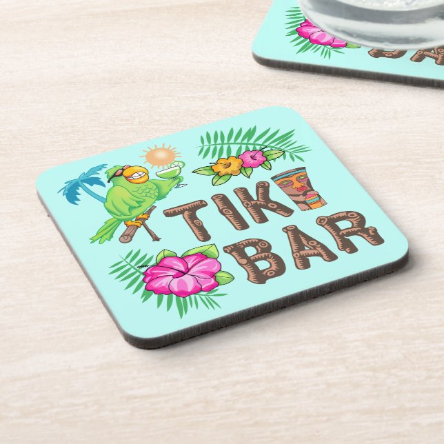 POSAVASOS BARRA DE TIKI TROPICAL (Lado Izquierdo)