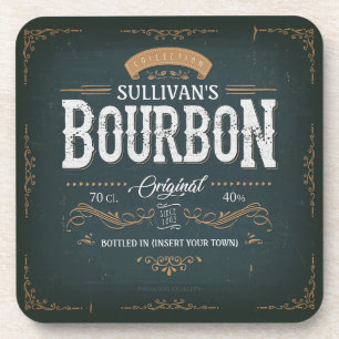 Posavasos Barra de Whisky Bourbon American con apariencia de