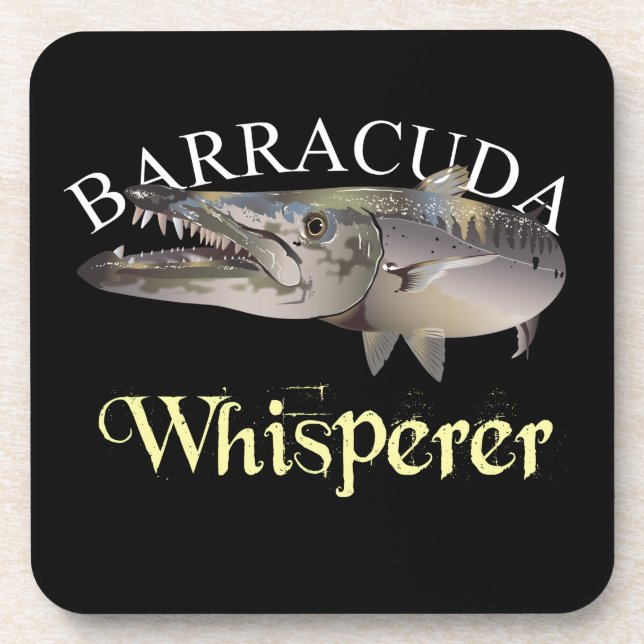 Posavasos Barracuda Whisperer de color oscuro (Frente)
