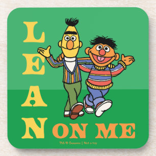 Posavasos Barrio Sésamo   Bert y Ernie Lean sobre mí