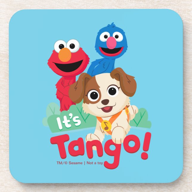 Posavasos Barrio Sésamo | Es Tango con Elmo y Grover (Frente)