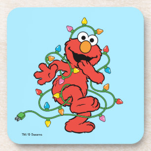 Posavasos Barrio Sésamo   Luces de Navidades Elmo
