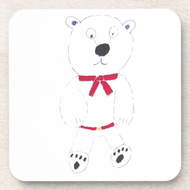 Posavasos Barry Bear Square Coasters (Frente)