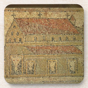 Posavasos Basílica cristiana, pavimento de mosaico, período