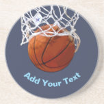 Posavasos Basketball Your Name Text Message Slogan Custom<br><div class="desc">Digital Sporting Images and Artworks - We Love Basketball - American Popular Sports</div>