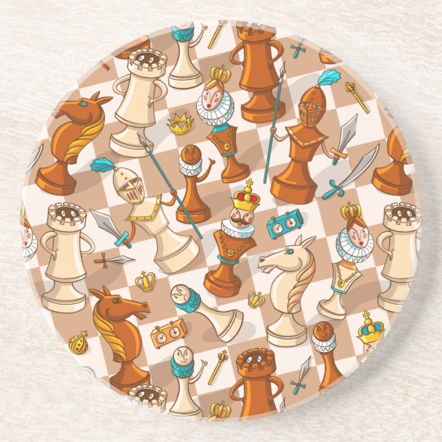 Posavasos Batalla de ajedrez (Frente)