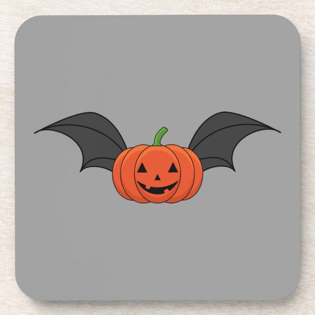Posavasos Bate de calabaza de Halloween (Frente)