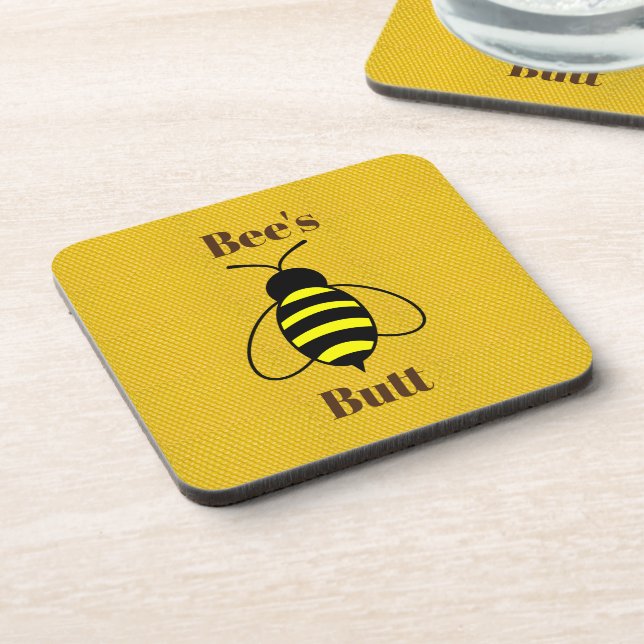 Posavasos Baterías de Bebida Butt de Bee (Lado Izquierdo)