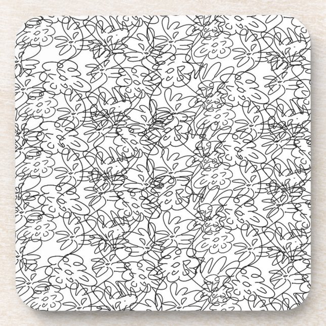 Posavasos Baterías de flores bailarinas (Frente)