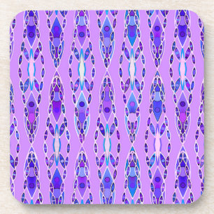 Posavasos Batik tribal - Lavanda, azul y violeta