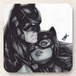 Posavasos Batman & Catwoman ~ Bruce wayne & Selina Kyle