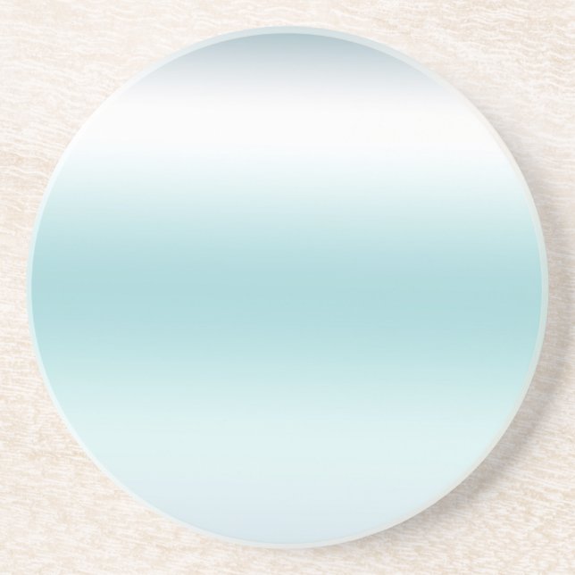 Posavasos Beach Aqua Blue Ombre (Frente)