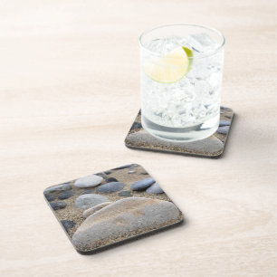 Posavasos Beach Pebble Coasters