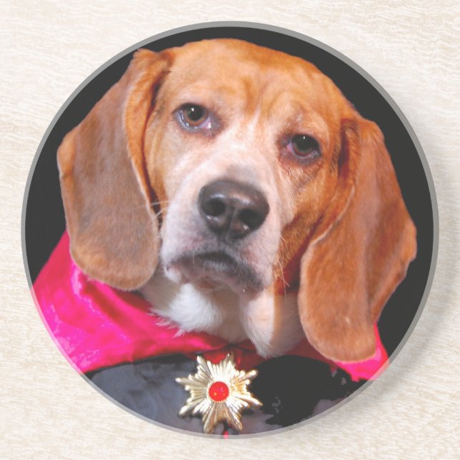 Posavasos Beagle gótico, práctico de costa de Lugosi del (Frente)
