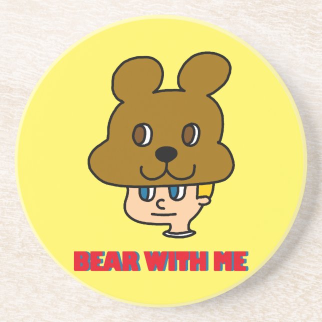 Posavasos Bear conmigo montaña rusa (Frente)