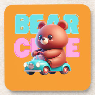 Posavasos Bear Fun Plastic Coaster