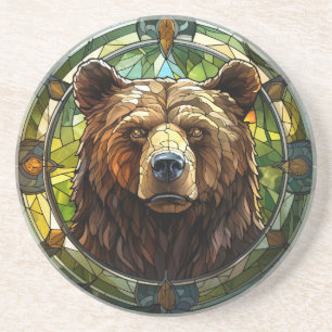 Posavasos Bear Sandstone Coaster